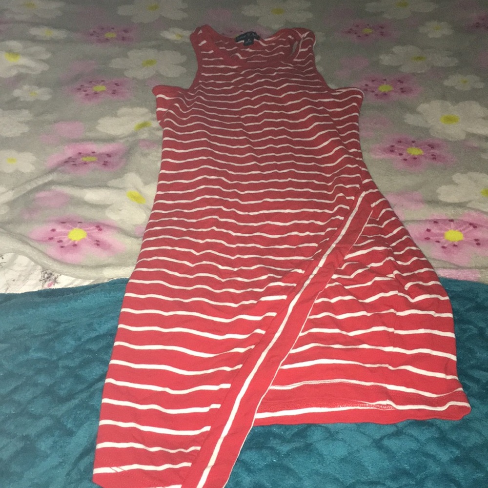 RED STRIPED DRESS